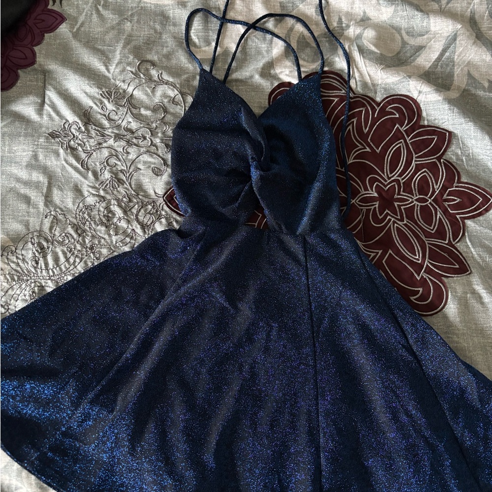Sparkling Navy Blue Dress